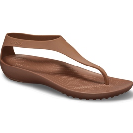 Crocs damesandaler Serena Flip W brun 205468 860