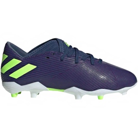 Adidas Nemeziz Messi 19.3 Fg Junior EF1814 fodboldstøvler gul violet