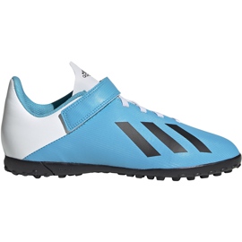 Adidas X 19.4 H&amp;L Tf Junior fodboldsko blå EF9126