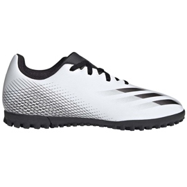 Adidas X GHOSTED.4 Tf Junior FW6801 fodboldstøvler hvid grå