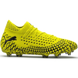 Fodboldstøvler Puma Future 4.1 Netfit Fg Ag gul-sort 105579 03