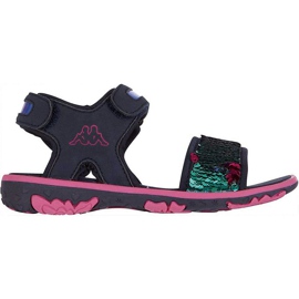 Sandaler til børn Kappa Seaqueen K Fodtøj Børn marineblå-pink 260767K 6722 marine blå flerfarvet