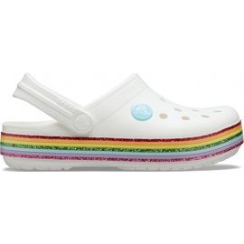 Crocs til børn Crocband Rainbow Glitter Clg K hvid 206151 100