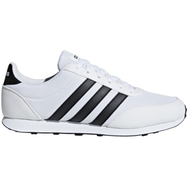 Adidas V Racer 2.0 hvide og sorte sko B75796