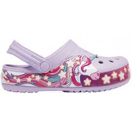 Crocs til børn FunLab Unicorn Band Cg K lilla 206270 530 violet