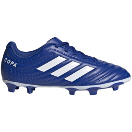 Adidas Copa 20.4 Fg Junior EH1813 fodboldstøvler blå blå