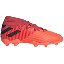 Adidas Nemeziz 19.3 Fg Junior EH0492 fodboldstøvler orange rød