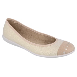Befado Youth Ballerinas 309Q016 med rhinestones beige