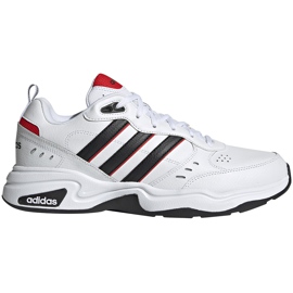 Adidas Strutter hvide og sorte EG2655 herresko rød