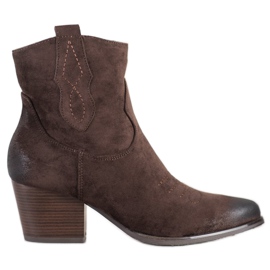 Brune cowboystøvler fra VINCEZA