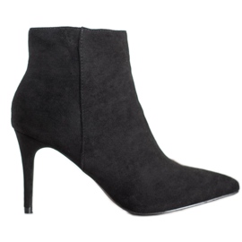 Sweet Shoes Sexede støvler i ruskind sort