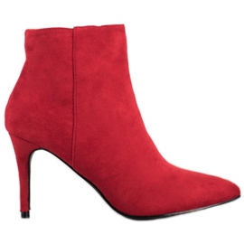 Sweet Shoes Sexede støvler i ruskind rød