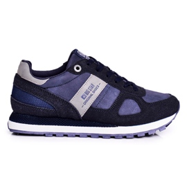 Kvinders sportssko Sneakers Big Star marineblå GG274676 marine blå grå