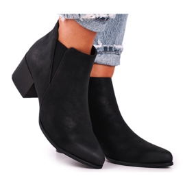 Dame Støvler Sergio Leone Jodhpur støvler Eco Nubuck Black BT621 sort