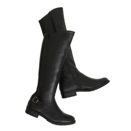 Sorte damestøvler H9208 Negro