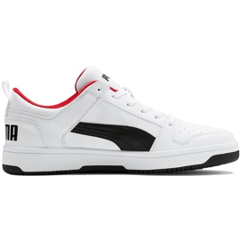 Puma Rebound LayUp Lo Sl herresko hvid-sort 369866 01 rød