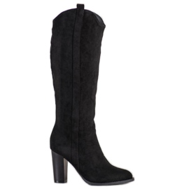 Seastar Stilfulde støvler på en søjle sort