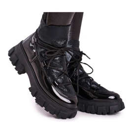 FRGIV Kvinders slip-on Rochelle sorte støvler