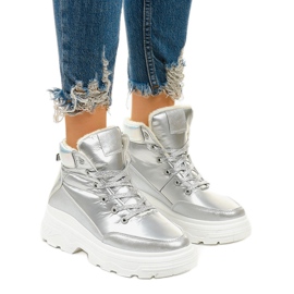 Heiden sølvisolerede sneakers