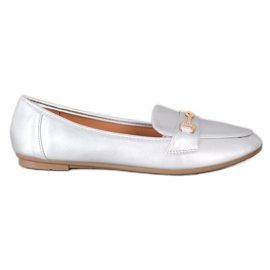 Clowse Stilfuldt Eco Leather Footwear sølv