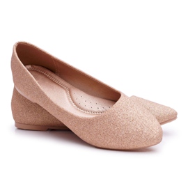 SEA Ballerinas til kvinder Glitter Rose Gold Fifi gylden