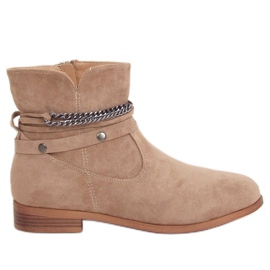 Beige støvler til kvinder 688-201 Khaki