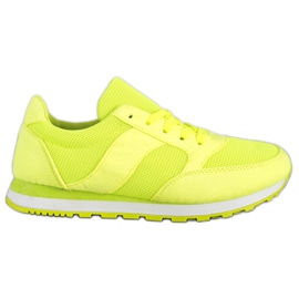 Ideal Shoes Neon sportssko gul
