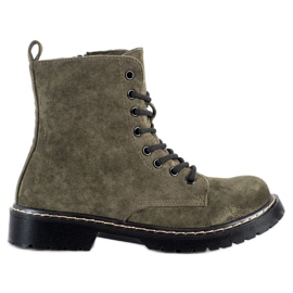 Small Swan Suede Trappers grøn