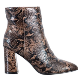 Goodin Støvler i Spitz Snake Print flerfarvet