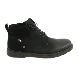 McBraun Eco-Men's Black Eco-Ticking Boots 20MN29-3131 sort