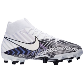 Nike Mercurial Superfly 7 Academy Mds FG / MG Junior BQ5409 110 fodboldsko hvid hvid