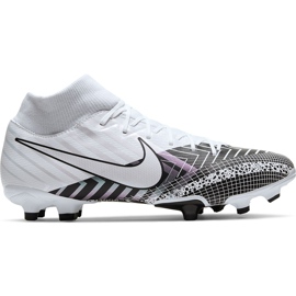 Nike Mercurial Superfly 7 Academy Mds FG / MG BQ5427 110 fodboldsko hvid hvid