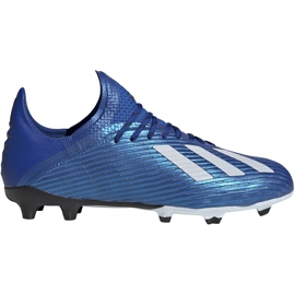 Adidas X 19.1 Fg Jr blå fodboldsko EG7164
