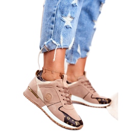 Sportssko til kvinder Beige Golden Clementine Elements brun gylden