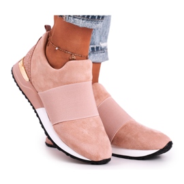 FB2 Kvinders sportssko Sneakers Slip-on Pink Say Something beige lyserød