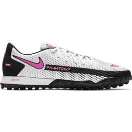 Nike React Phantom Gt Pro Tf CK8468 160 fodboldsko hvid hvid