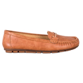 Clowse Komfortable Camel loafers brun