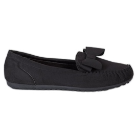 Fama Loafers Med En Sløjfe sort