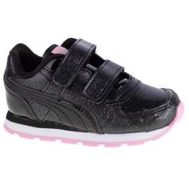 Puma Vista Glitz V Infants Jr 369721-10 sort lyserød