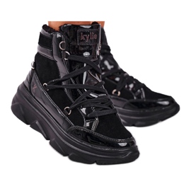 Kylie Crazy Dame Sneakers Sort snestøvler Missy