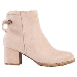 J. Star Støvler med binding beige