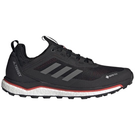 Adidas Terrex Agravic Flow herresko sort og rød FU7448