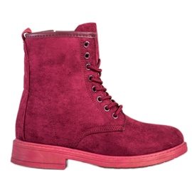 Emaks Suede Trappers rød lyserød