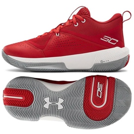 Under Armour Gs Sc 3Zero Iv Boys Jr 3023918-600 basketballsko rød appelsiner og røde