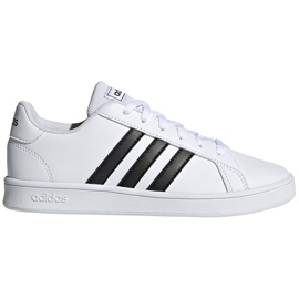 Sko til børn adidas Grand Court K hvid og sort EF0103
