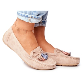 Evento Dame loafers ruskind 20PB35-2003 Beige Donna Mia