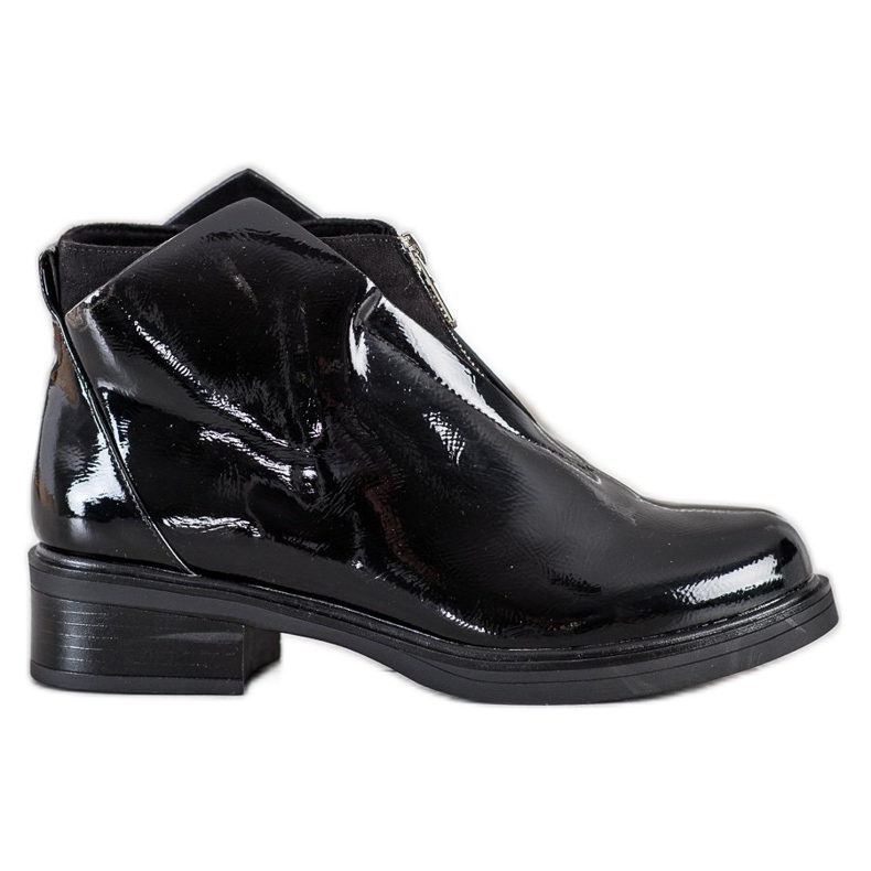 Gogo Patentstøvler med lynlås sort