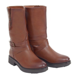 Brune militærstøvler RB98P Camel