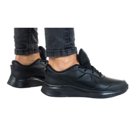 Nike Vesity Leather Gs Jr CN9146-001 sko sort rød
