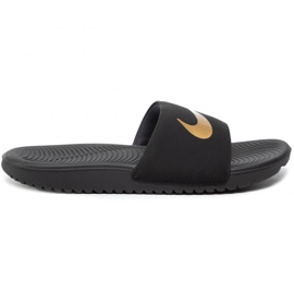 Nike Kawa Slide (GS / PS) sorte hjemmesko til børn 819352 003